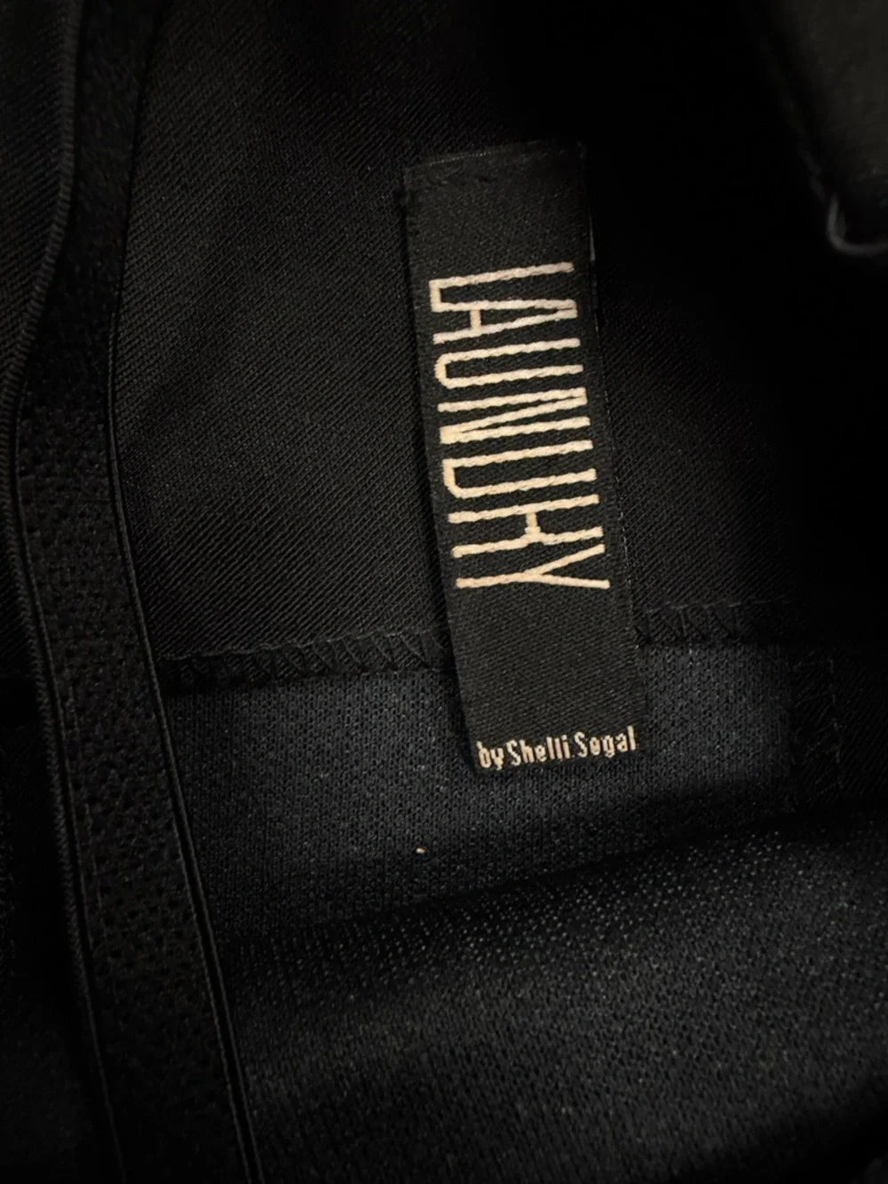 Vintage Laundry by Shelli Segal Black Dress with Pink Floral Sequins - Size 12 - Picture 6 of 6